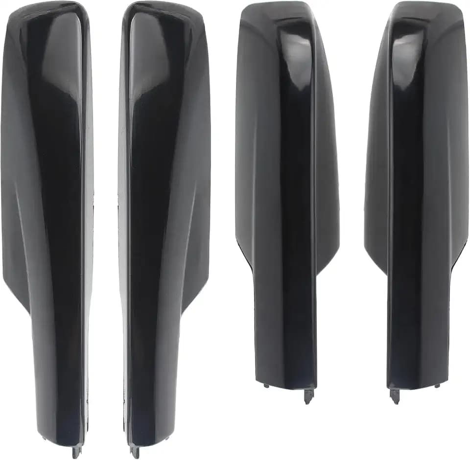 AUTOKAY Roof Luggage Cargo Rail Rack End Cap Protection Cover Shell Trim for Toyota Highlander XU20 01-07 Set of 4 Black Roof Rack Cover Rail End Shell Replacement