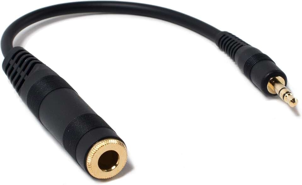 Genuine SENNHEISER Adapter Cable Female 1/4" 6.3mm to Male 1/8" 3.5mm Plug for Headphones