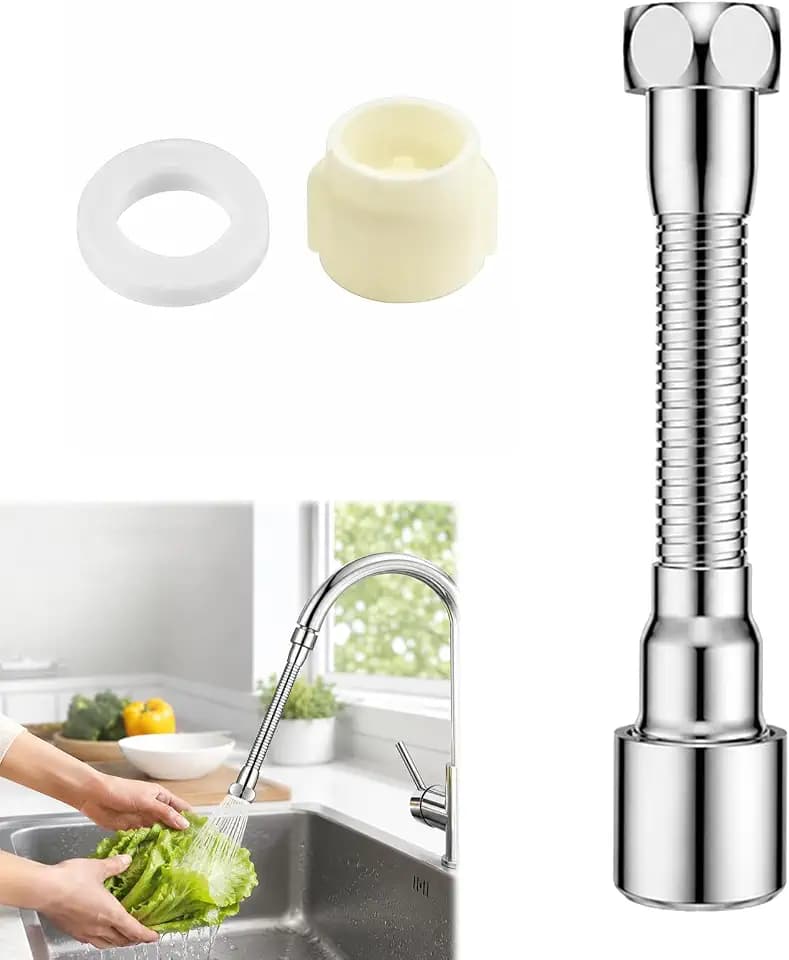 1pcs Wasserhahnverlängerung Silber 14cm