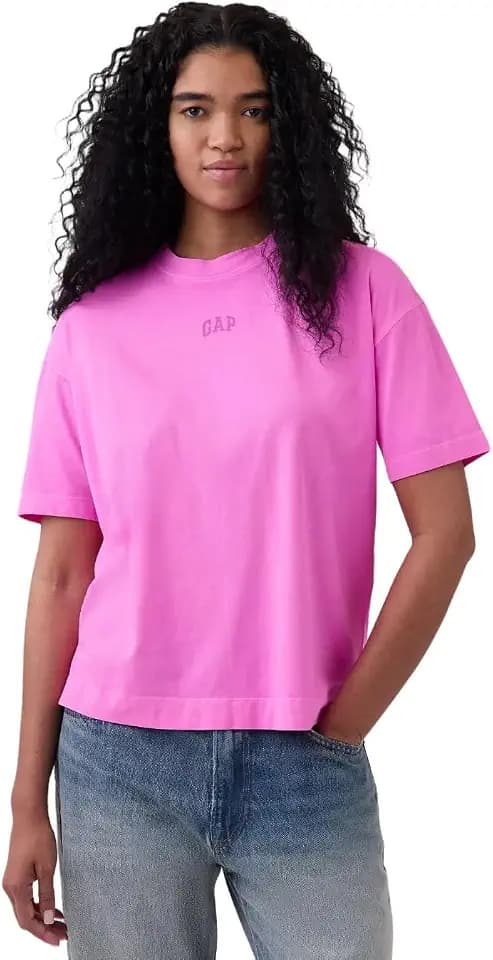 GAP Women's Short Sleeve Oversized Vintage Tee