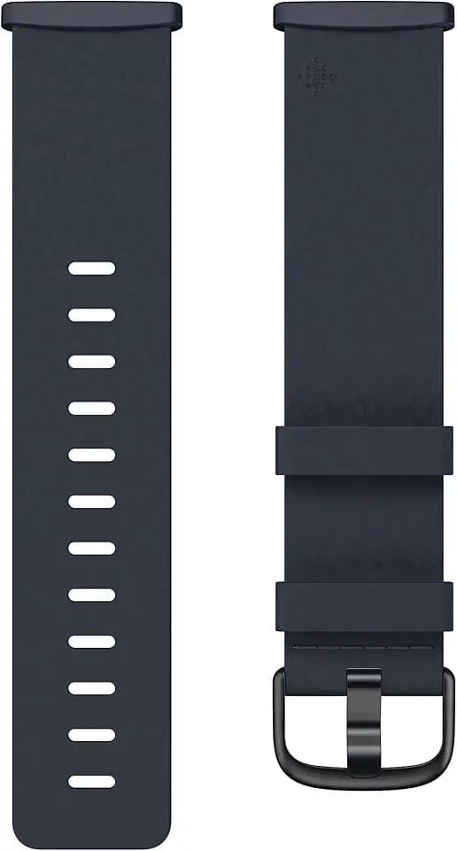 Fitbit Vegan Leather Band, 24mm Attach,Indigo,Small *Compatible with Sense 2, Sense, Versa 4 & Versa 3