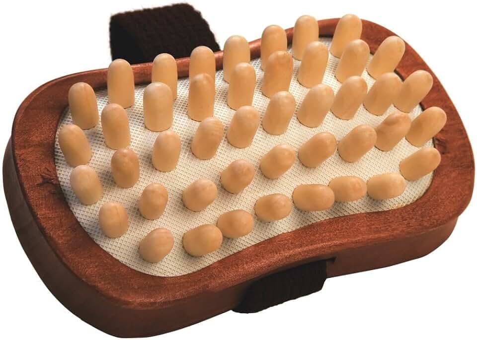 Croll & Denecke 60093 Cellulite-Handbürste mit Holznoppen