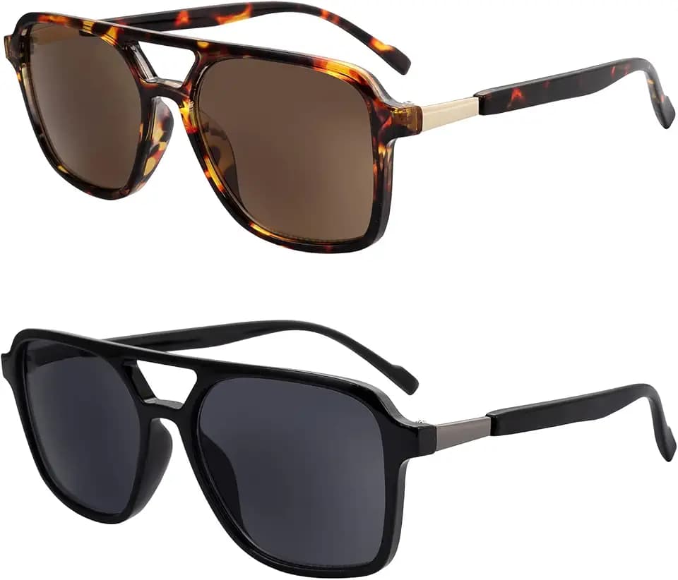 OKH Retro Reading Sunglasses for Men Women, Tinted Magnified Readers +1.0 to +3.5 UV400 Protection Sun Glasses for Outdoor