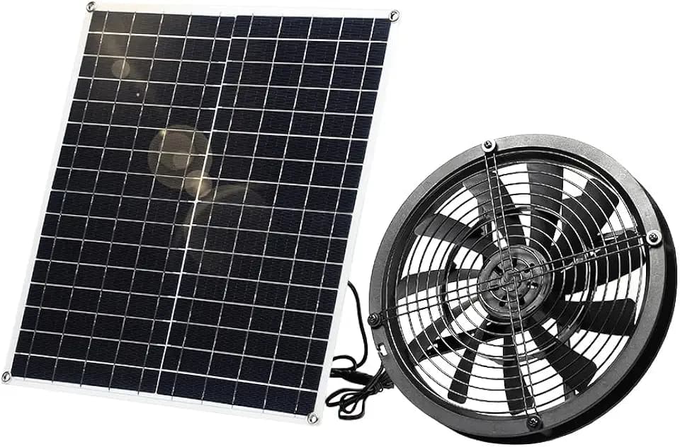 20W Solar Powered Fan， Large Fan
