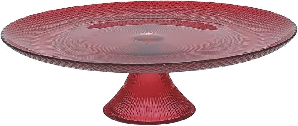 Tognana Passion, Servierplatte 28 cm, Glas, rot