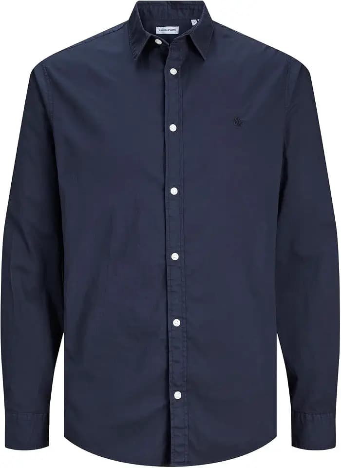 JACK & JONES Herren Jjepaulos Ls Sn Shirt Jeans