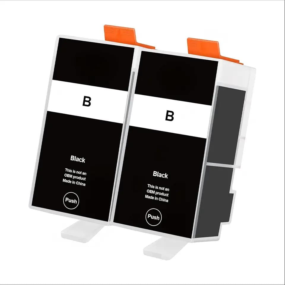Ink Replacement for Ink Cartridges Combo Pack Ink Cartridges for HP Printers Work for Printer, Black 2 Pack
