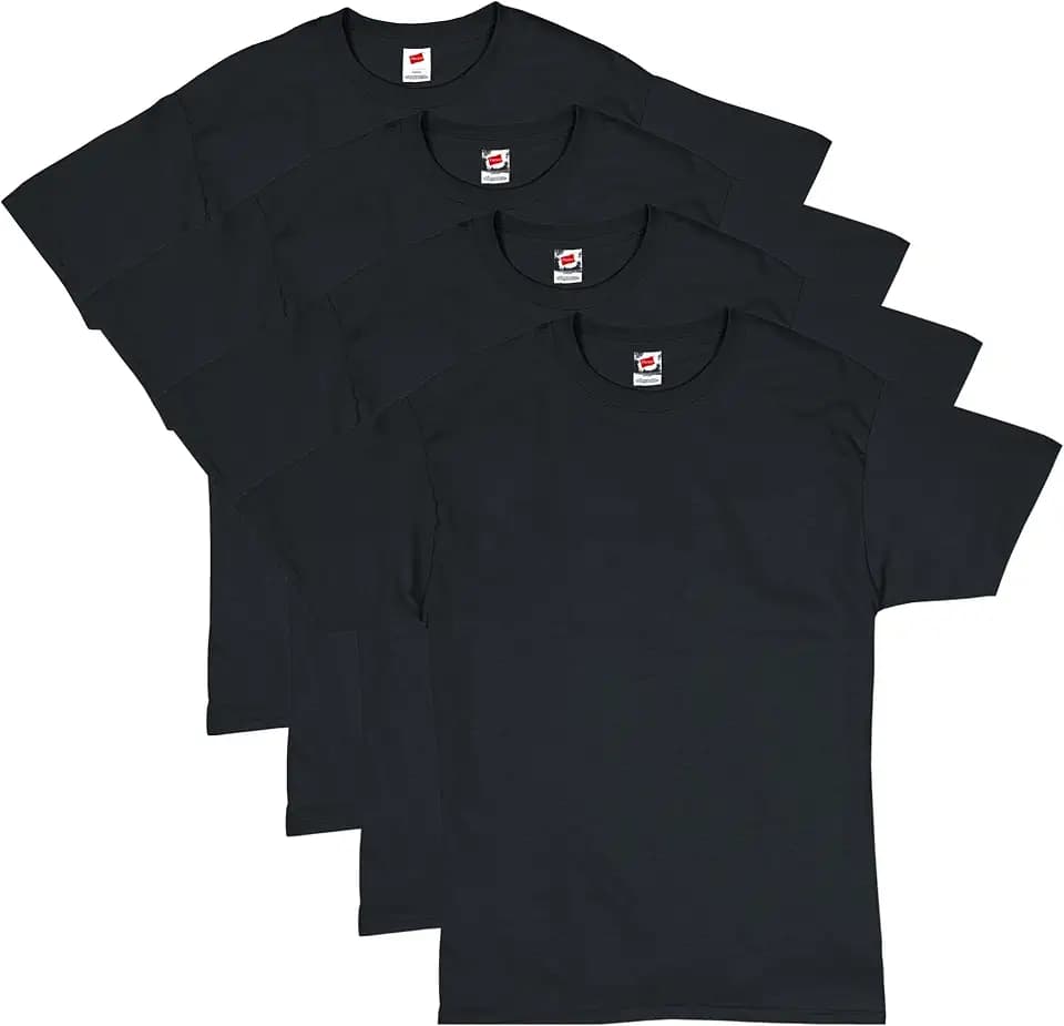 Hanes Men's T-Shirt Pack - 4 or 6 Pack - Essential-T Crewneck Cotton T-Shirts - Everyday Men's Clothing - Big & Tall