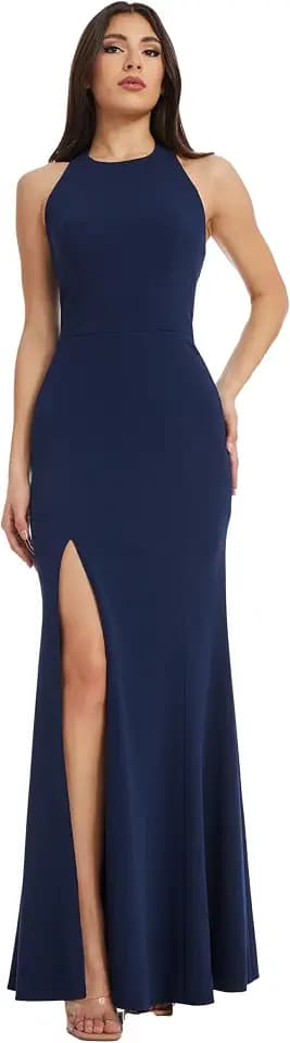 Dress The Population Women's Paige Mermaid Floor Length Dress