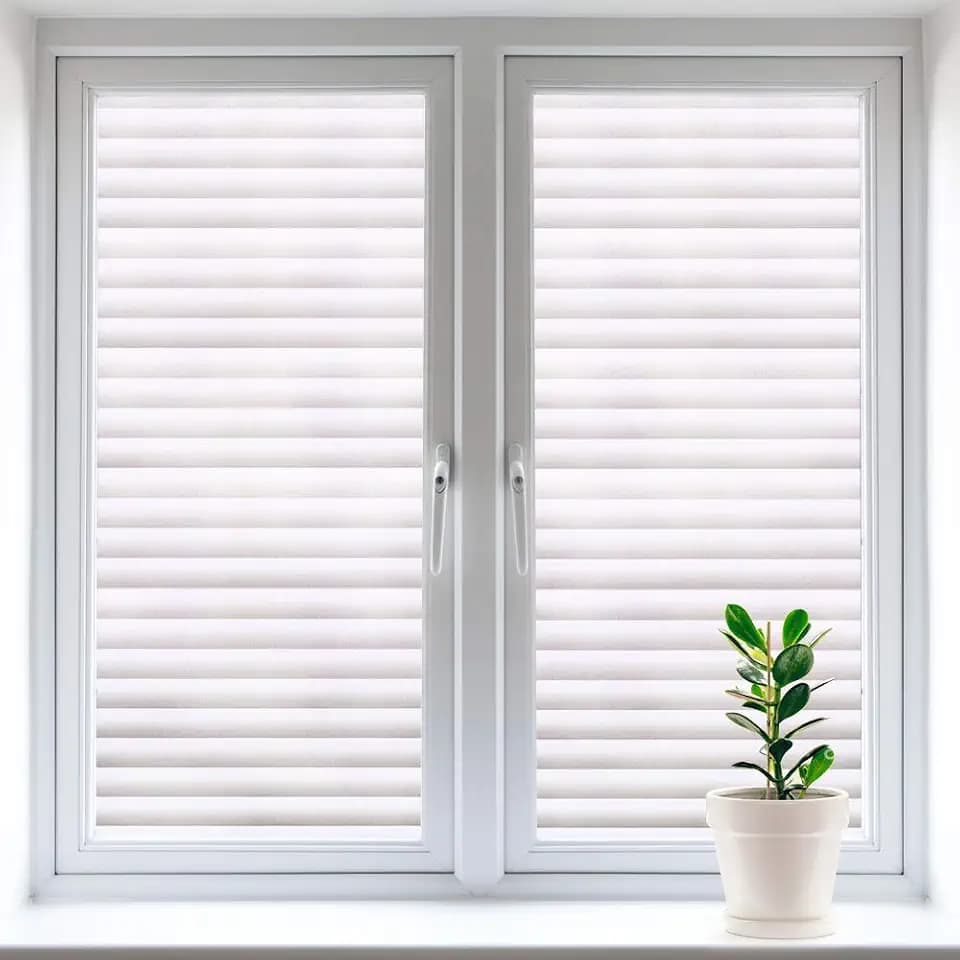 Fensterfolie zum Abziehen und Aufkleben, Fensteraufkleber und Glas-Transfers für Privatsphäre, ideal für Badezimmer, Büro, Studio und Meditationsräume (60 x 400 cm)