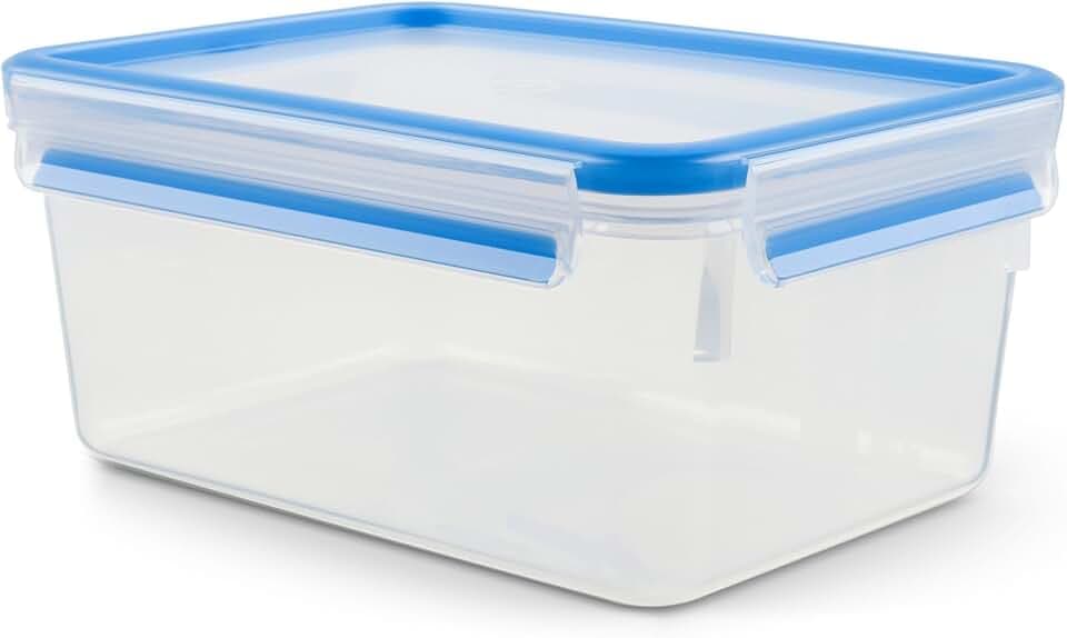 EMSA Clip & Close Food Conservation, Food Storage Container, Leak-Proof, Hygienic, Microwave-Safe, Frost-Resistant, 508544, 2,2l