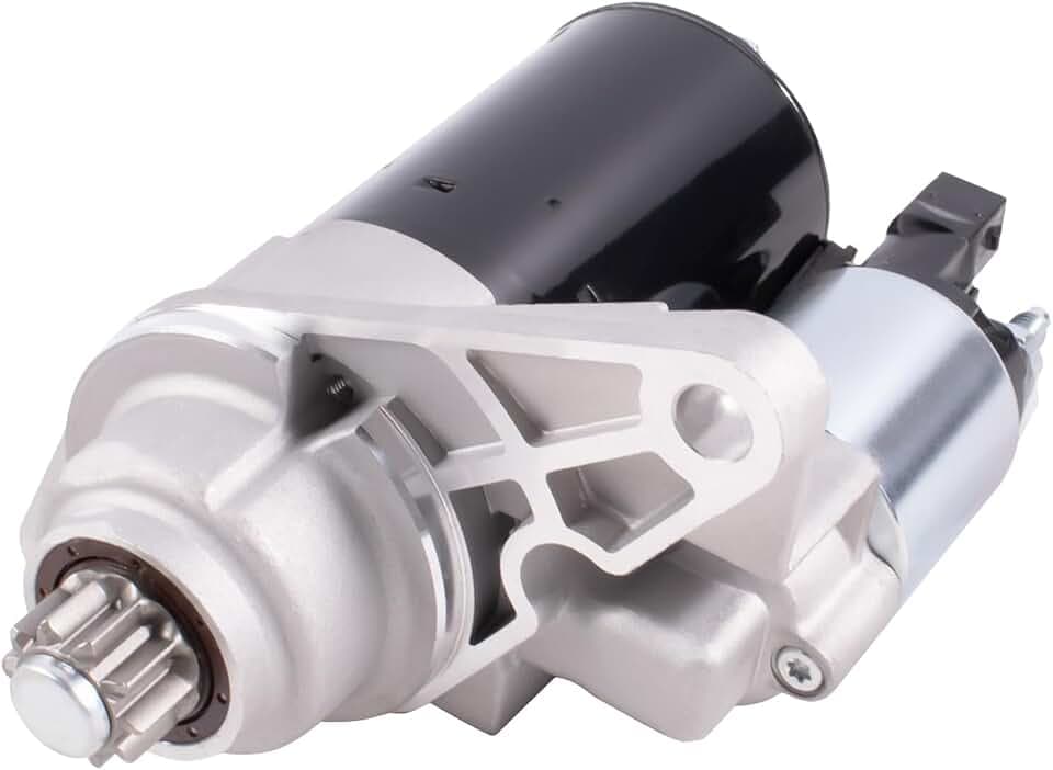Anlasser Starter 1,1KW Ersatz für 2000-2005 A2 8Z0 1999-2008 Fabia I 6Y2 6Y3 6Y5 Golf IV Variant 1J Polo 9N New Beetle 9C1 1C1 Lupo 6X1 6E1 Bora Variant 1J6 Autozubehör Teil# 02T911023E 02T911023EX