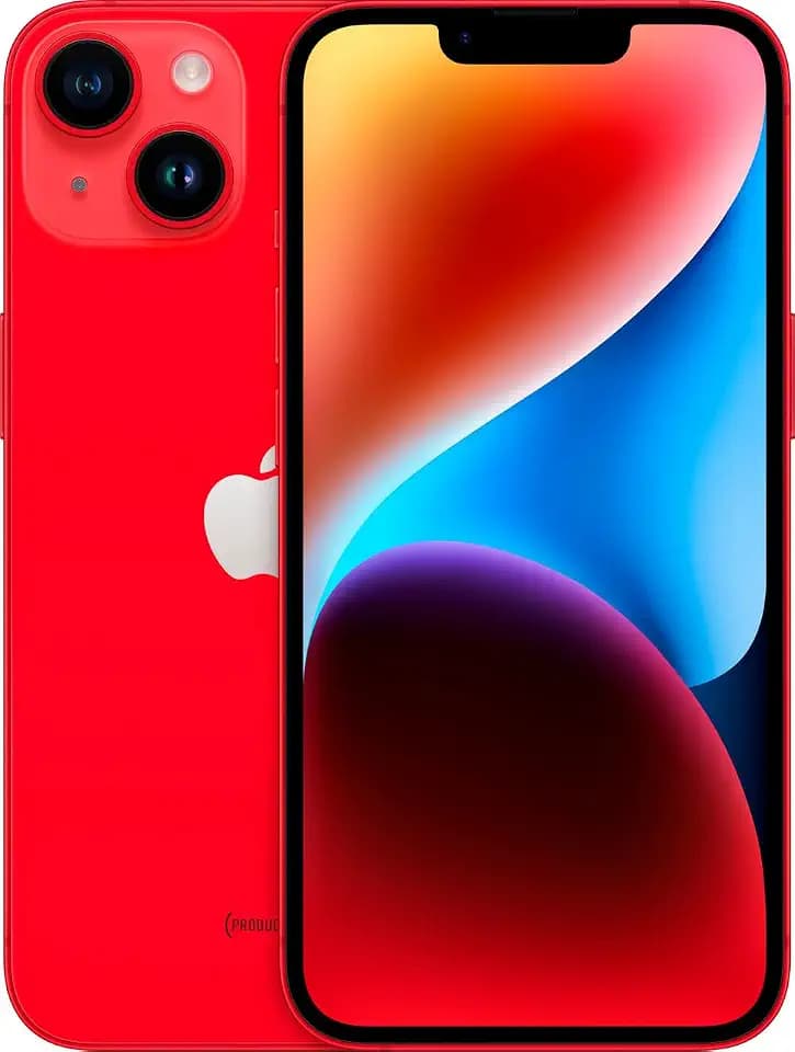 Apple iPhone 14, 256GB, (PRODUCT)Red - Unlocked (Renewed)