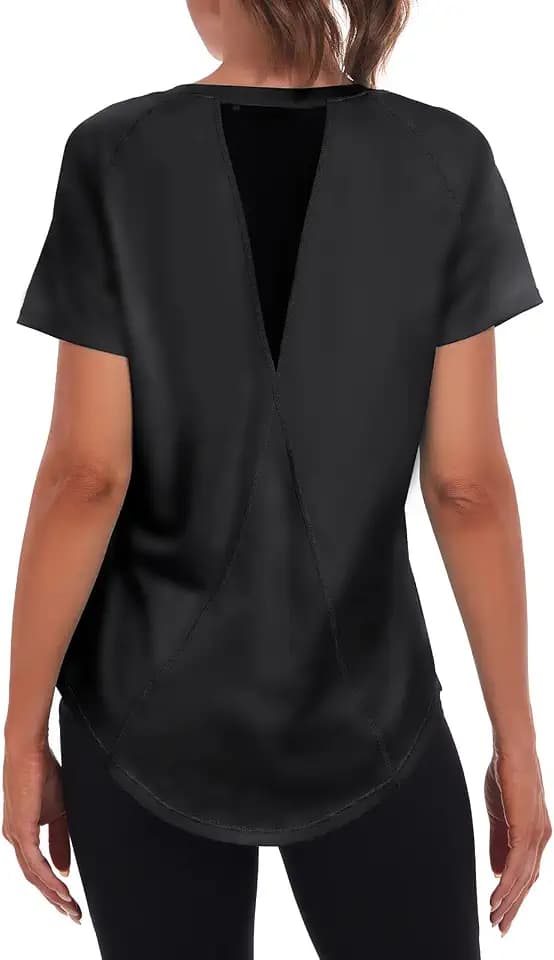 Jlowesun Sportshirt Damen Funktionsshirt Sport Tshirt Kurzarm Fitness