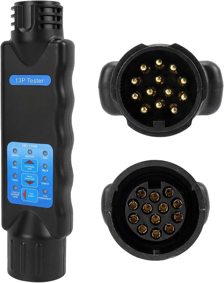 Anhänger Prüfgerät 13-polig - 12V Anhänger Tester Signal- und Lichttester