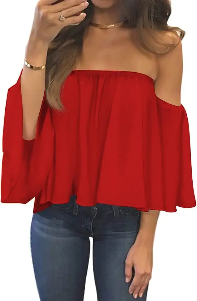 Bluetime Women Off Shoulder Blouse