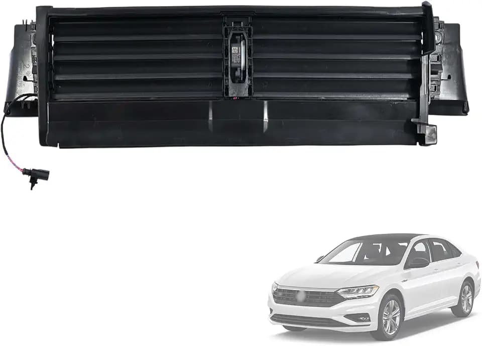 Active Grille Shutter Assembly w/Motor Compatible with Volkswagen Jetta 1.4L 2019 2020 2021 Radiator Shutter Assembly Replaces 17A-122-321-B 17A122321B