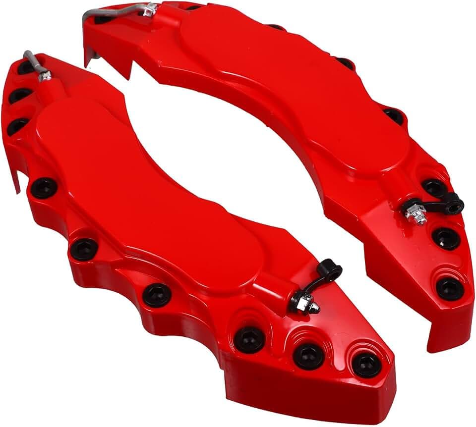 iplusmile Brake Caliper Covers Universal Car Brake Covers for Wheel Hub and Disc Decoration Easy Install Caliper Protectors 10.90 X 3.11 X 2.36 in 1 Pair