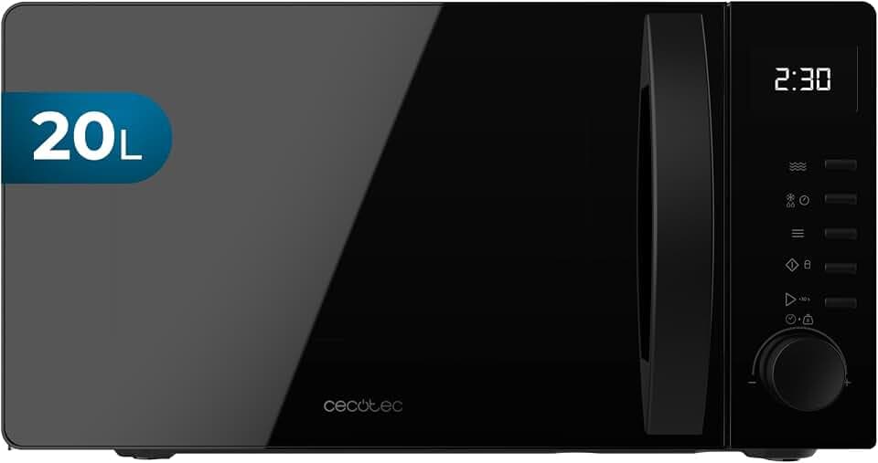 Cecotec Mikrowelle Proclean 5005 black, 20L Fassungsvermögen, 700W Leistung
