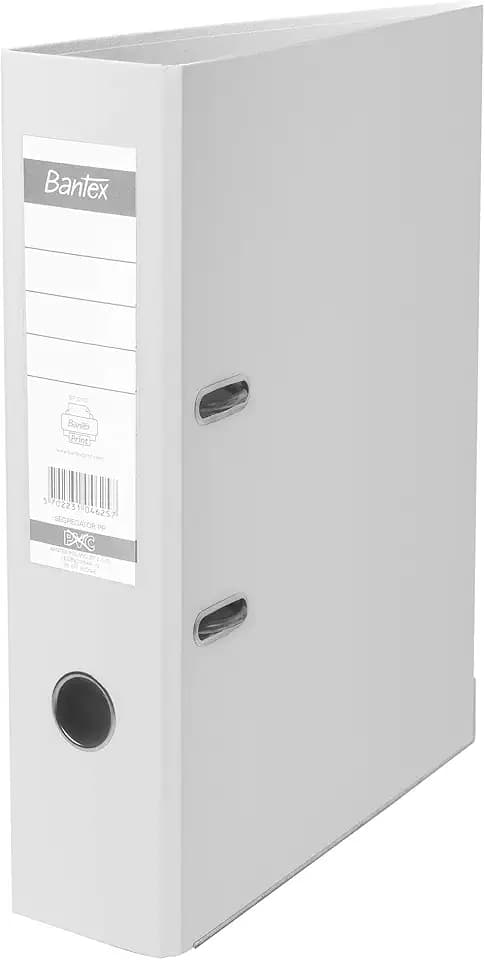 Bantex Ordner A4, Büroordner, Ringbuch, 8 cm Rückenbreite, 2-Ring-Mechanik, Dokumentenorganisator, Metall Kantenschutz, 15% mehr Kapazität als Standardordner, GRAU, 20er Pack, 100551785