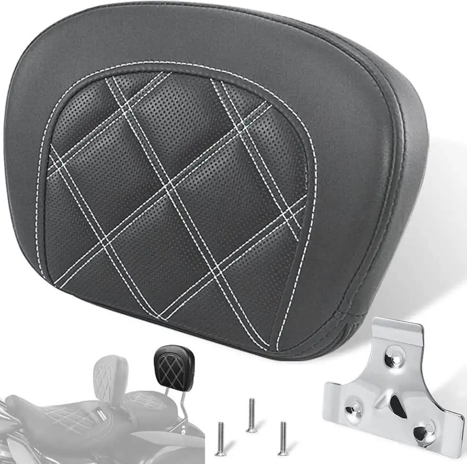 FOVPLUE Passenger Backrest Pad for Harley Touring Electra Glide/Road Glide