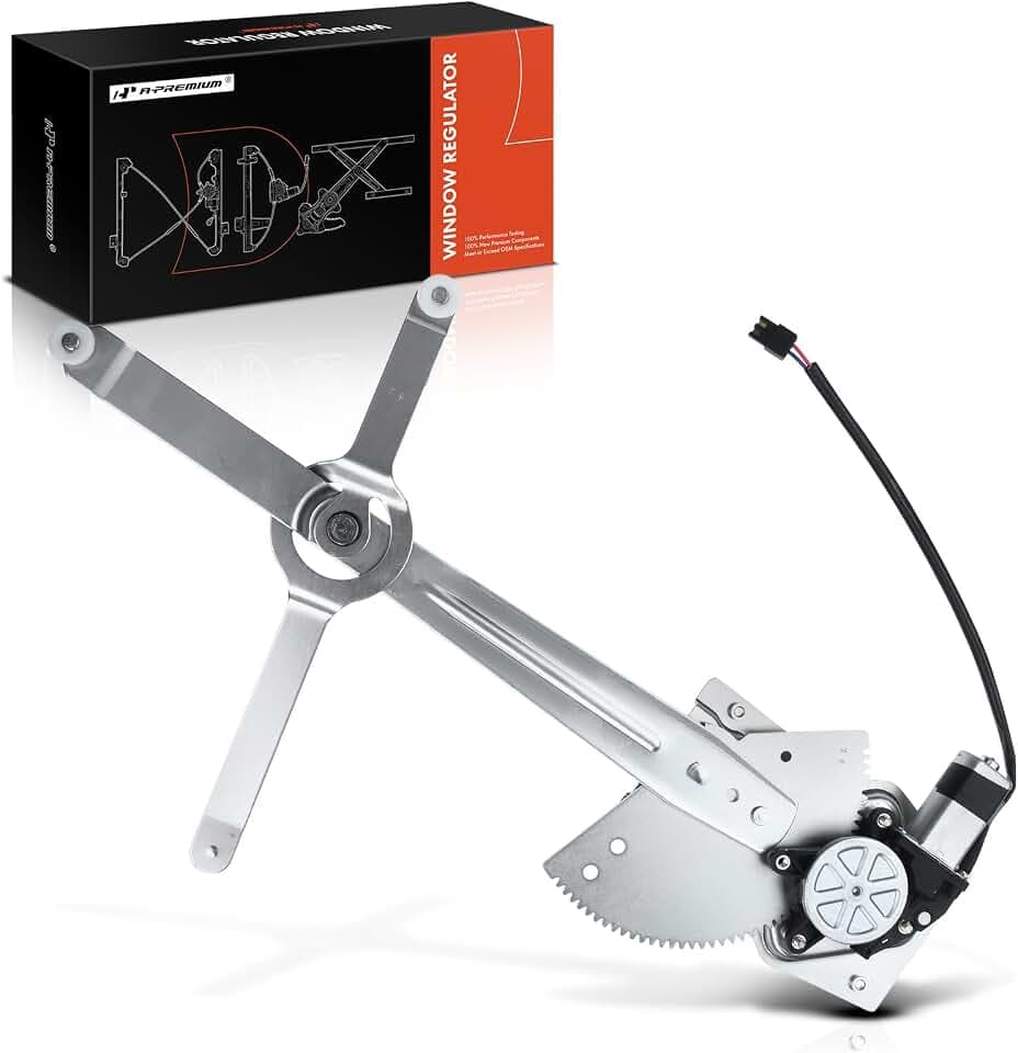 A-Premium Front Driver Side Power Window Regulator with Motor (2-Pin)