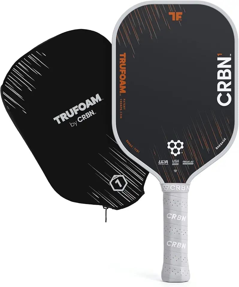CRBN Pickleball - TruFoam Barrage - Carbon Fiber Pickleball Paddle