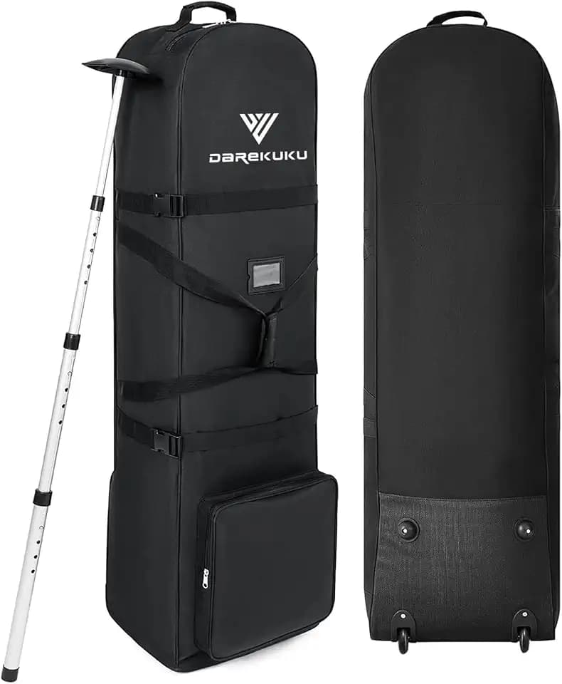 DAREKUKU Golf Travel Bag with Adjustable Support Rod