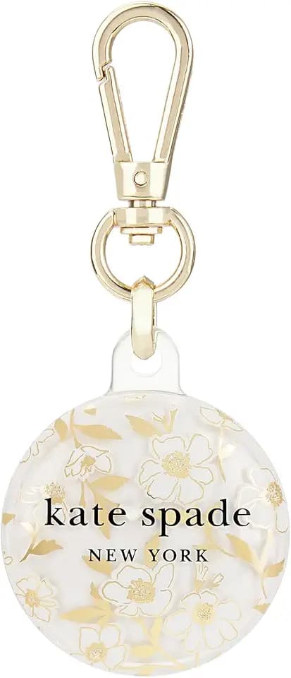 kate spade new york AirTag Holder with Gold Ring Clip - Sunshine Floral