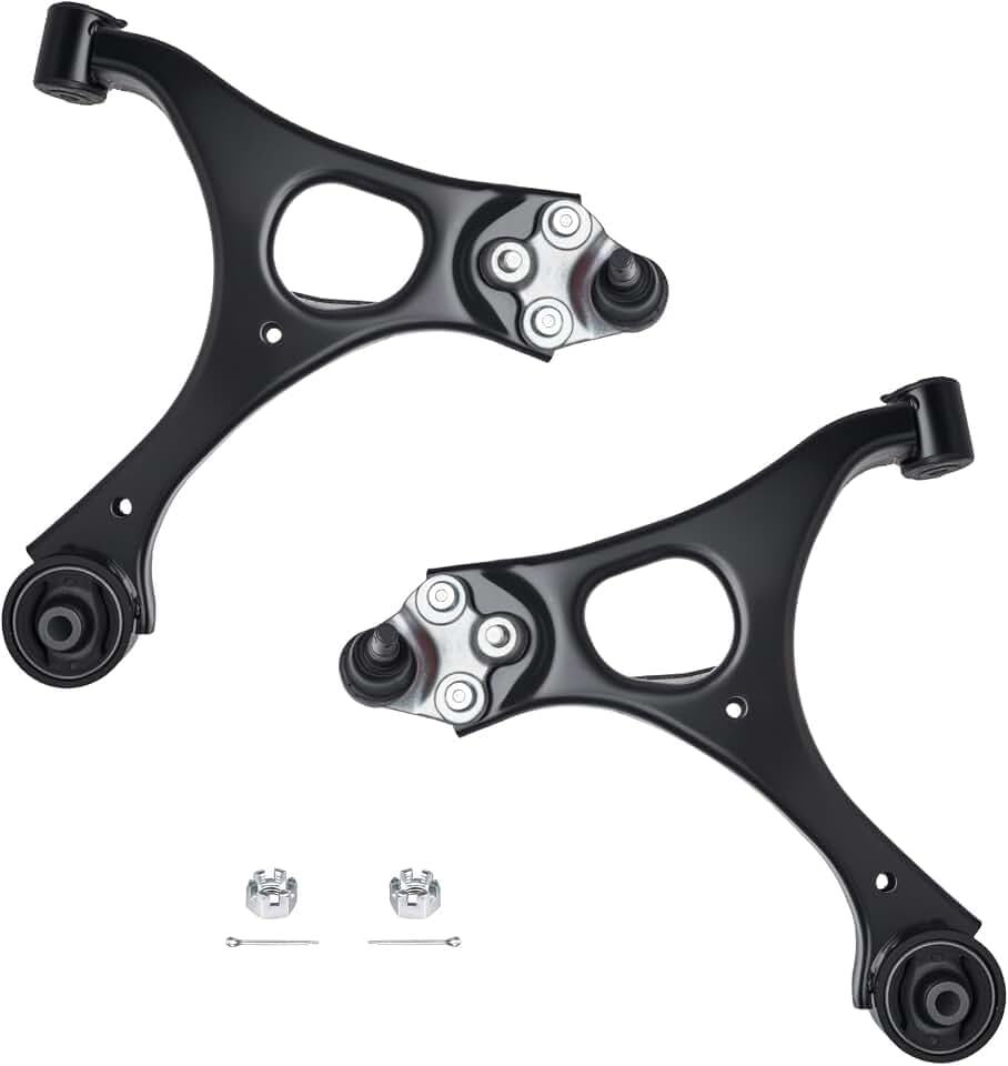 Front Lower Control Arm and Ball Joint Assembly Compatible With 2006-2011 Honda Civic (For 1.4L and 1.8L) / 06-11 Acura CSX AUQDD K620382 K620383 Left Right 2Pc Set Suspension