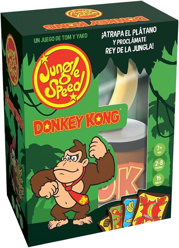 Asmodee Jungle Speed Donkey Kong - rasantes Geschicklichkeitsspiel