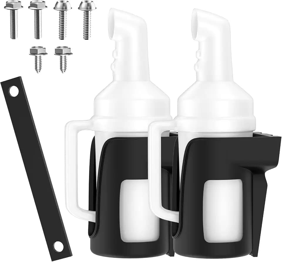 Panglong Precedent Golf Cart Sand Bottle with Handle 1Pcs or 2Pcs, Divots Filler Sand & Seed Bottle with Rattle Proof Holder