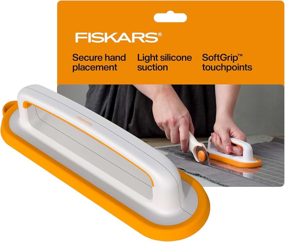 Fiskars Large Ruler Handle with SoftGrip for Larger Quilting Projects