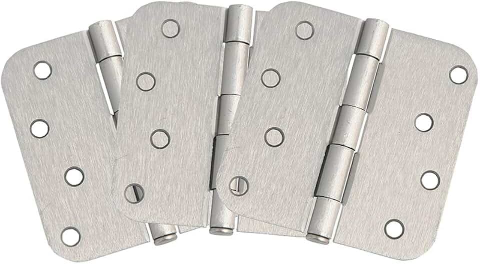 Design House Interior Door Hinge, 4", Satin Nickel