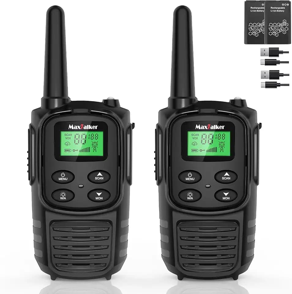 Walkie Talkies Long Range for Adults, Rechargeable FRS Two-Way Radio, 2Pack