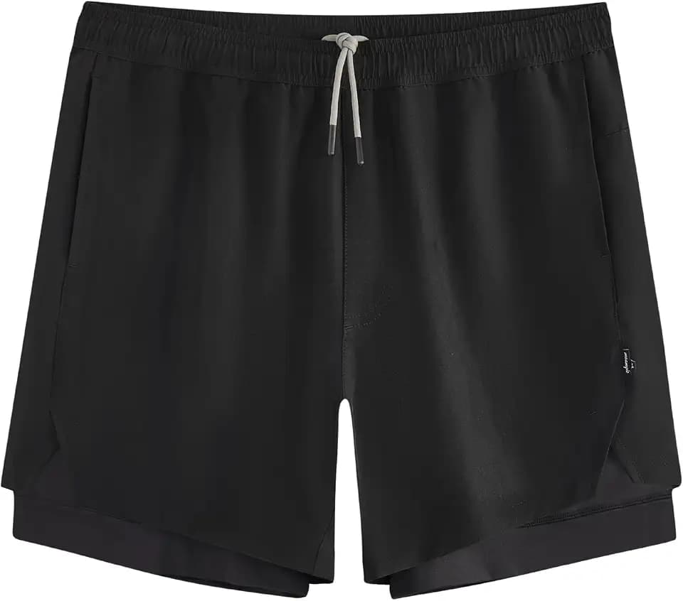 maamgic Mens 2 in 1 Workout Shorts 5"/7" Gym Running Shorts with Liner