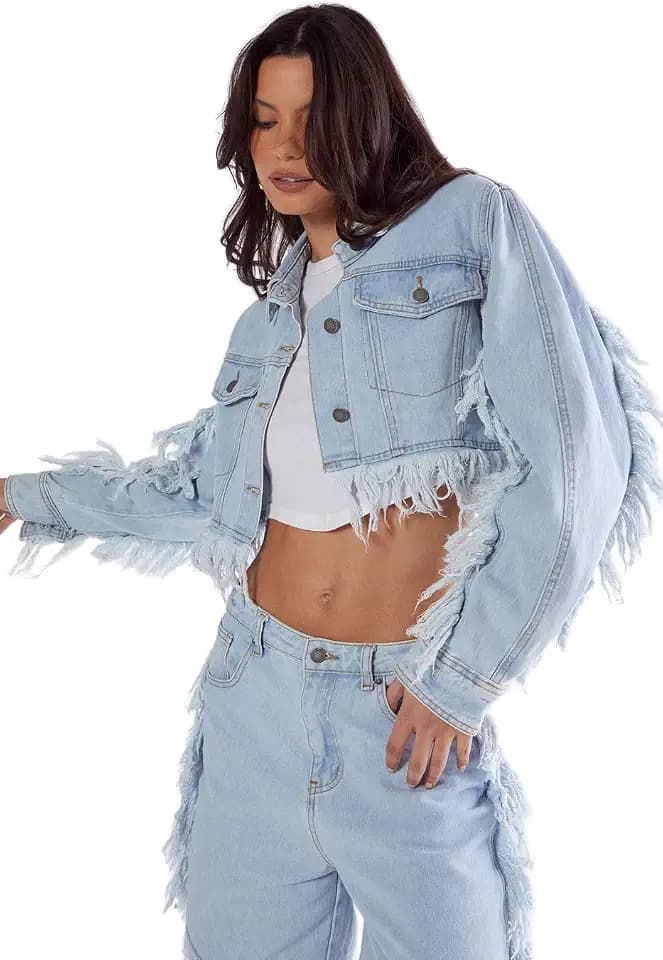 Nasty Gal Women's Frayed Edge Denim Short