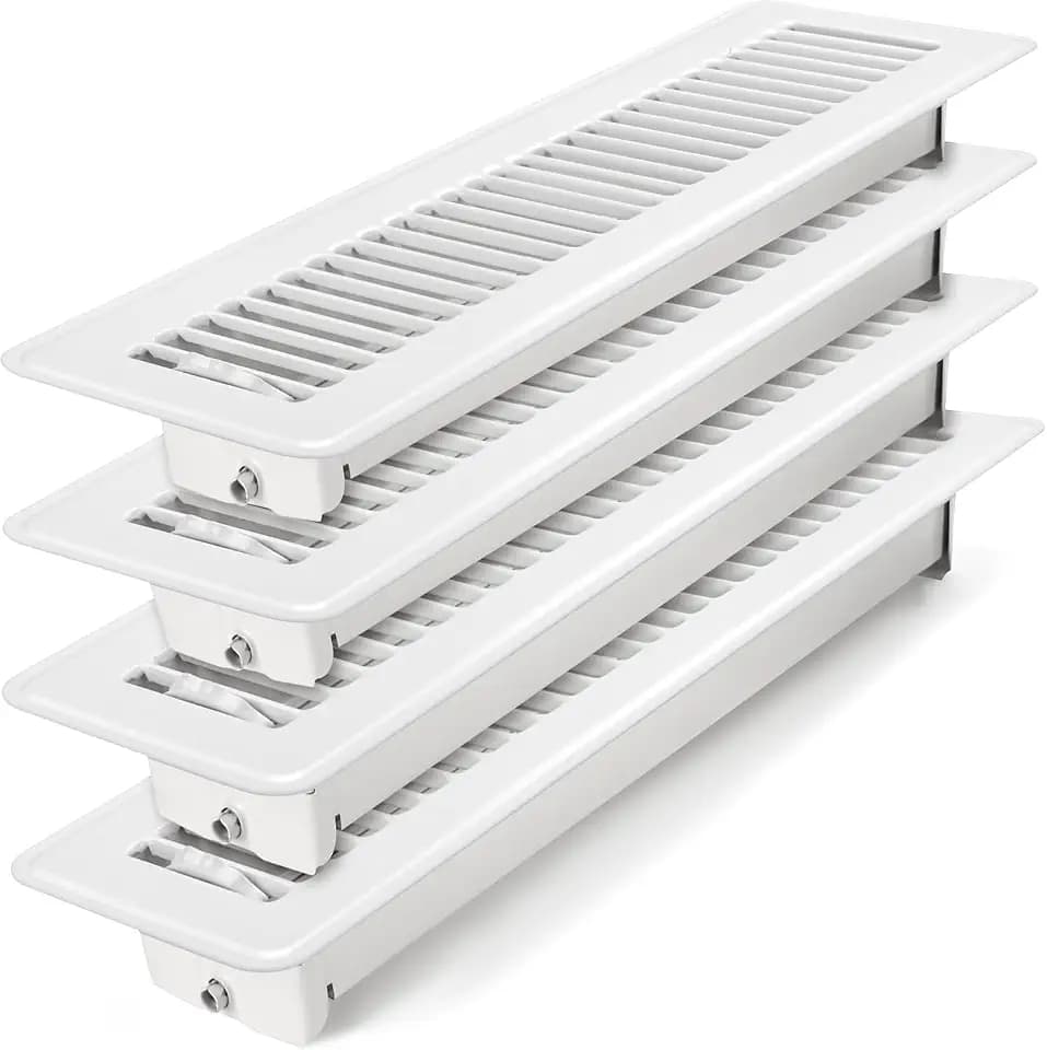 Floor Register 2x14, 4 Pack Heavy Duty Steel Vent Covers for Home Floor
