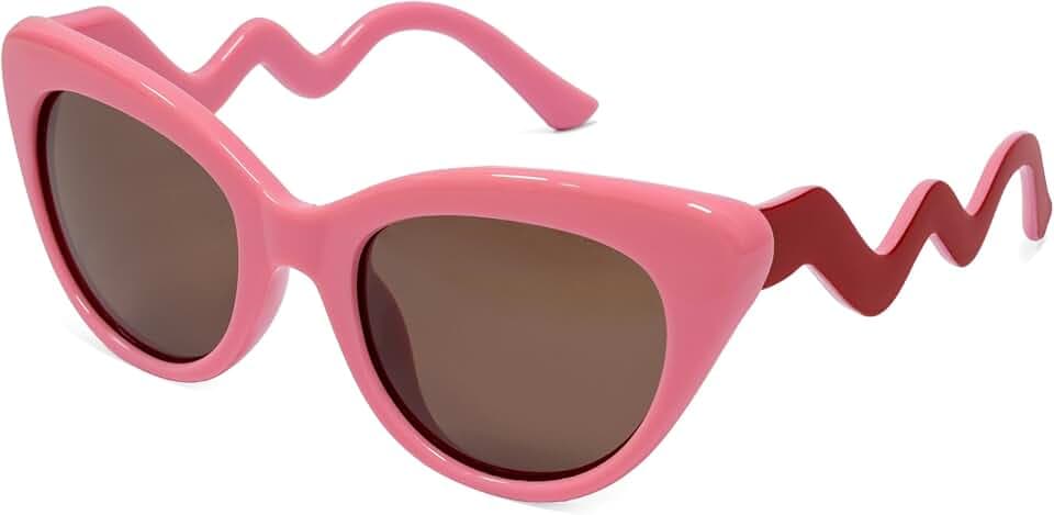 FISURA – Damen Sonnenbrille originell “It’s f*cking hot”. Extravagantes Design, polarisierte Sicht. Inklusive Hartbox, Putztuch und stilvollem Aufbewahrungsetui.