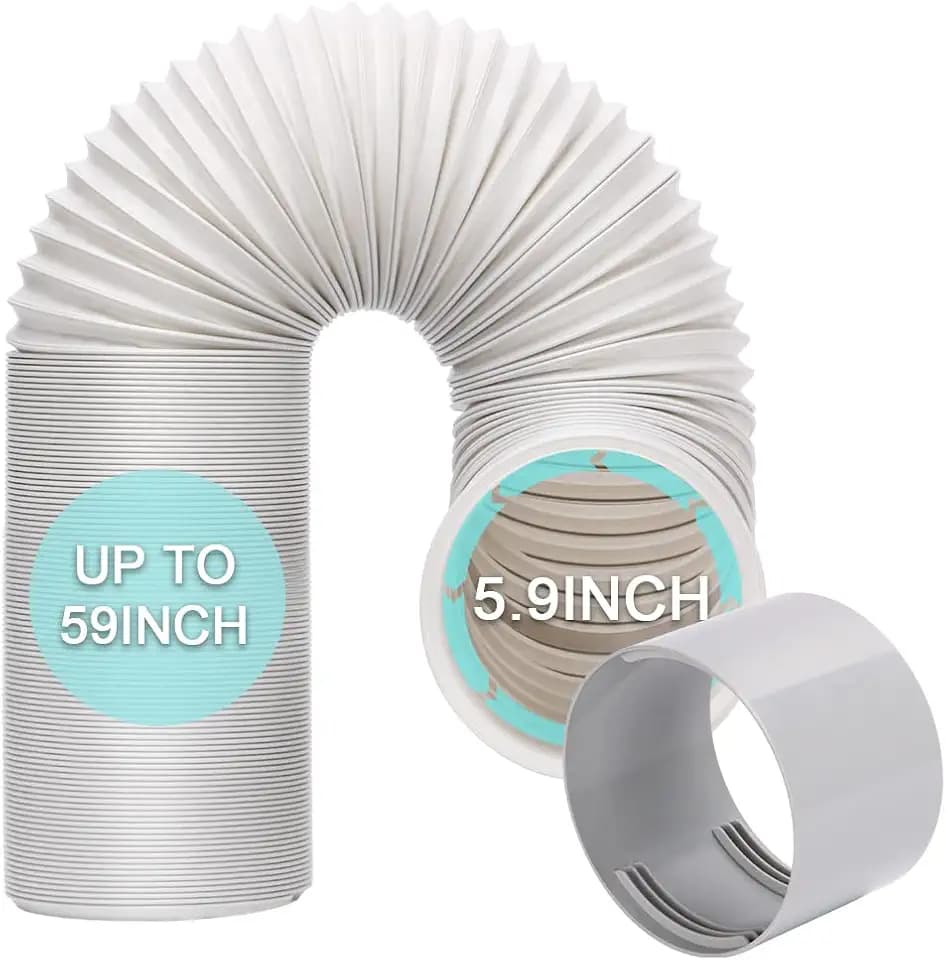 Portable Air Conditioner Hose with Coupler 5.9" Portable AC Exhaust Hoses