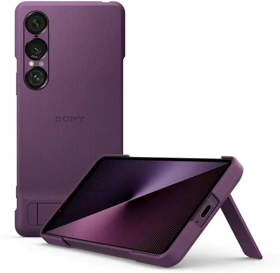 Sony - Stilvolle Hülle mit Standfuß für das Xperia 1 VII, Orchid Purple