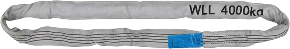 PETEX Rundschlinge, WLL Tragkraft: 4000 kg, Länge 3 m, Umfang 6 m, nach DIN EN 1492-2, Grau