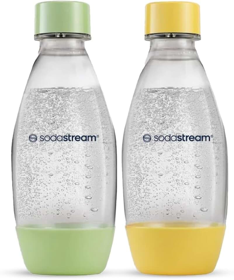 SodaStream 0,5L Kunststofflasche Doppelpack, Gelb & Grün