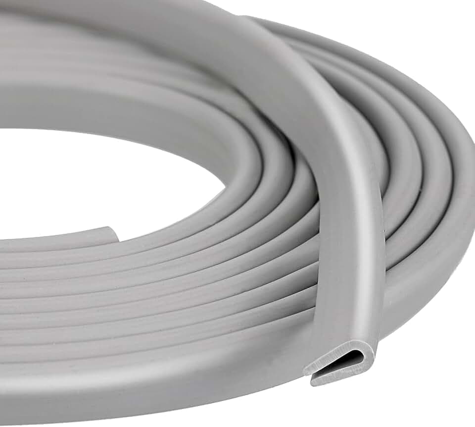Tondiamo Rubber U Channel Edge Trim, Door Seal Strip