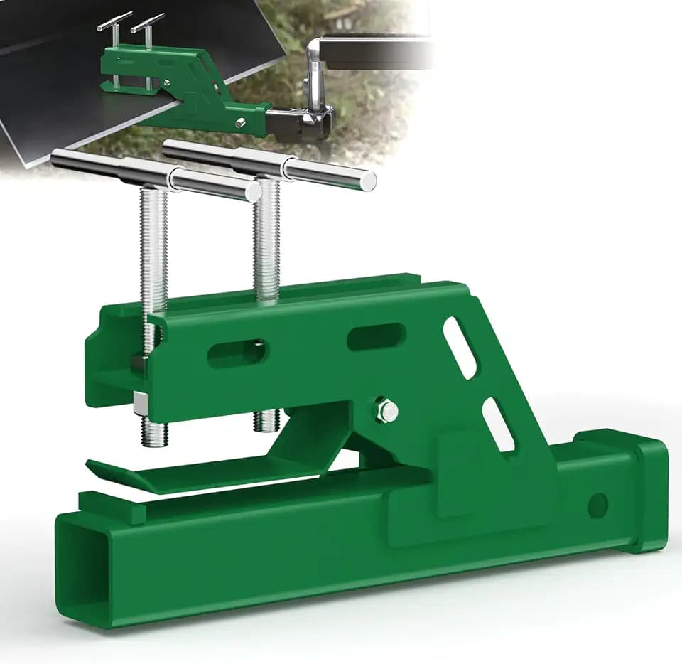 Clamp On Trailer Hitch 2" Receiver, Heavy-Duty Bucket Trailer Hitch, Green