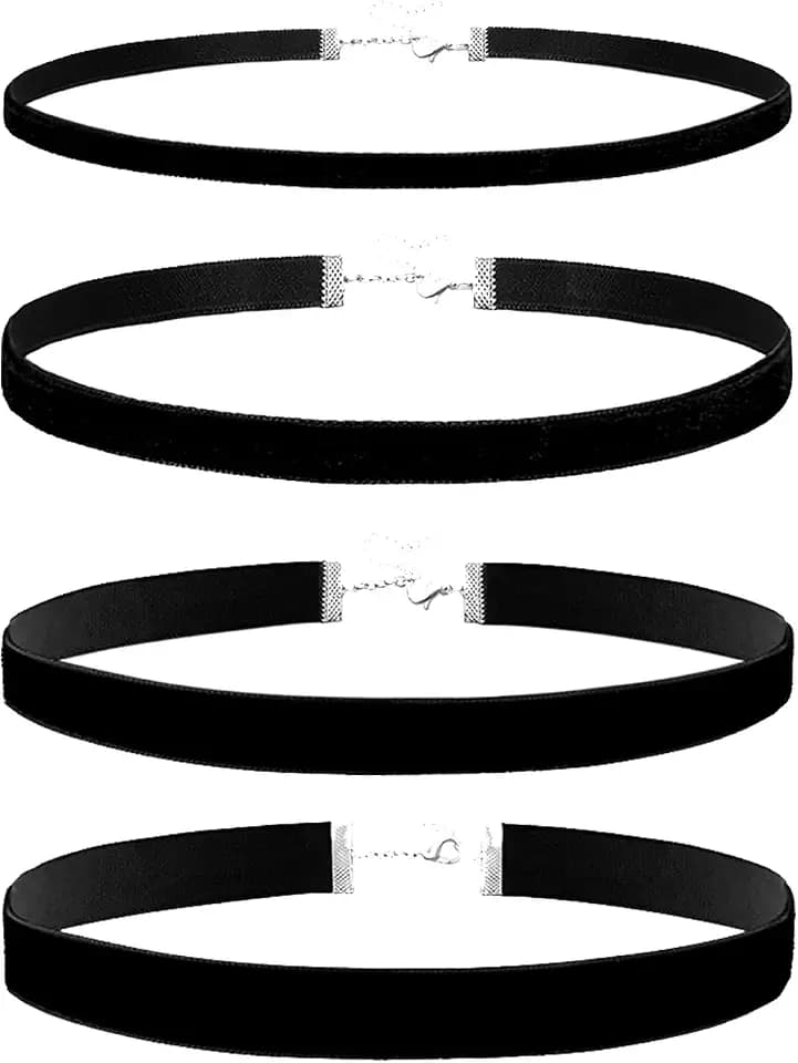 Black Choker Necklace Set Velvet Lace Choker Daisy Gothic Punk Classic Choker