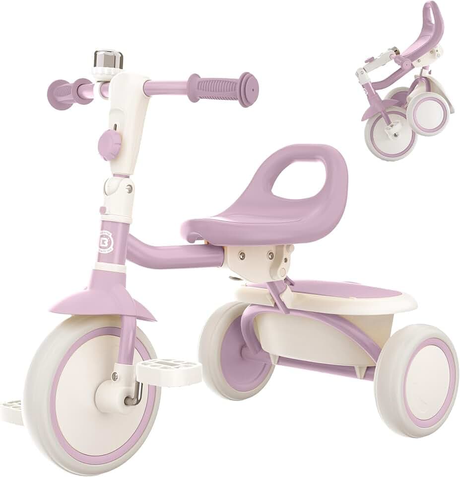 besrey Toddler Tricycle with Bell, for Ages 18 Months to 5 Years