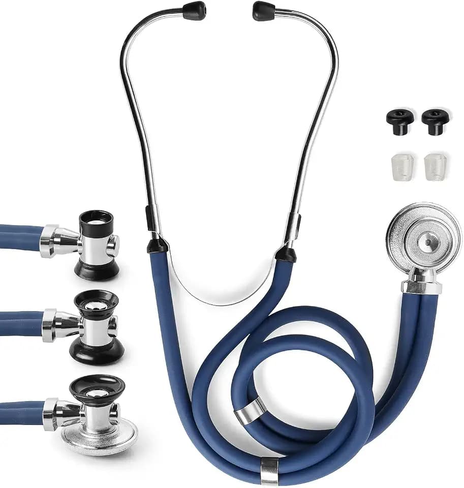 PrimaCare DS-9295-BL 30" Sprague Rappaport Style Stethoscope for Doctor, Nurse and Medical Student, Blue