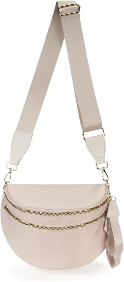 FEIBOON Spacious Nylon Crossbody Bag Bum Bag Handbags Purses for Women