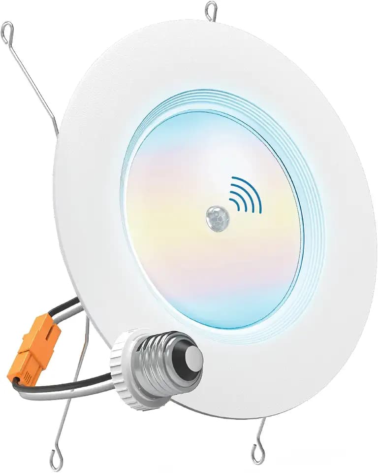 Sunco 6 Inch Retrofit LED Recessed Light with Motion Sensor, 5CCT